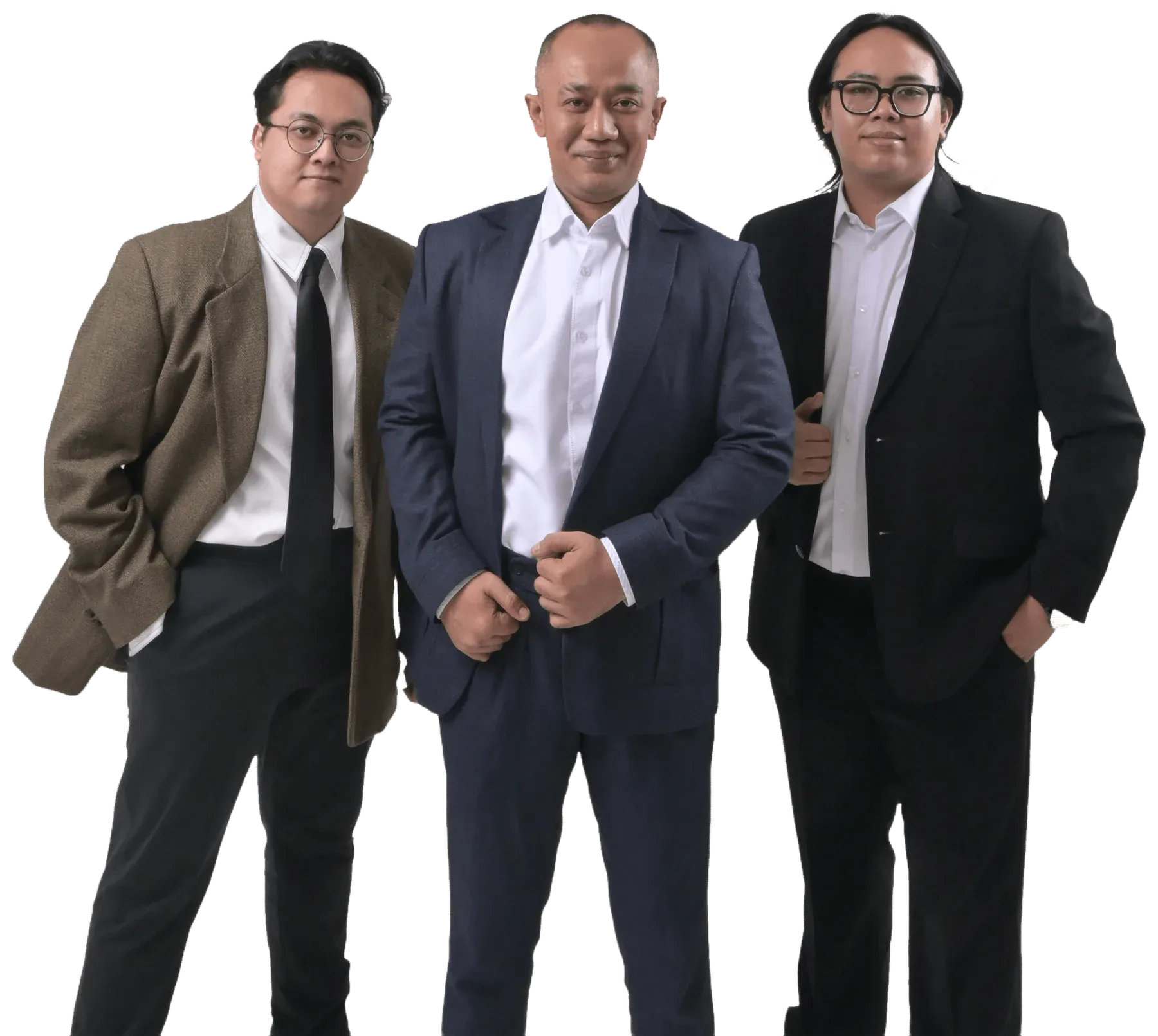 Nevan Decha Ramadhan, Business Development Director; Reza Akbar Muharam, President Director; Fatih Nur Muhammad, Marketing Director, PT Sukses Nan Langgeng